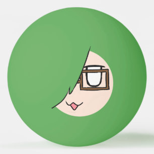 Bola de Pong de Ping com uma estrela, branca