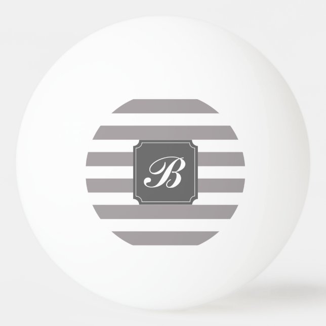 Bola de Pong de Strike Ping de Cinza Personalizada (Frente)