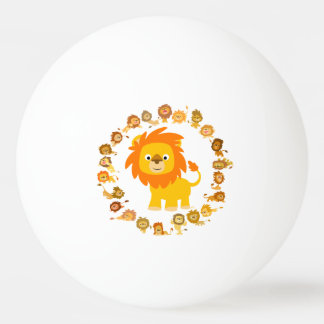 Bola de Pong do Leão de Cartoon Bonito Mandala Pin