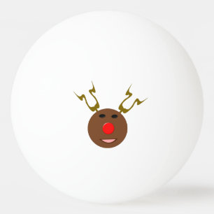Bola de Pong do sibilo da rena do Natal do Cyber