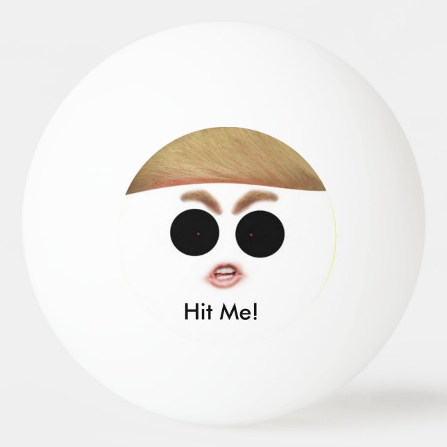 Bola de Pong do sibilo de Donald Trump.  Bata-a! (Frente)