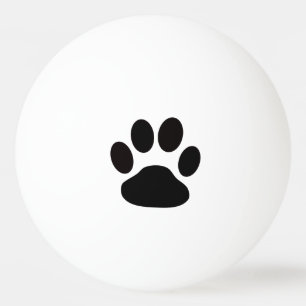 Bola de Pong do sibilo de Pawprint do cão