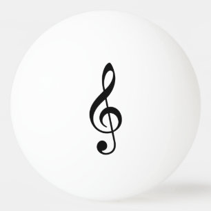 Bola de Pong do sibilo do Clef de triplo
