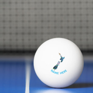 BOLA DE PONG PAUA PING PING DO NOVO ZEALAND MAP PE