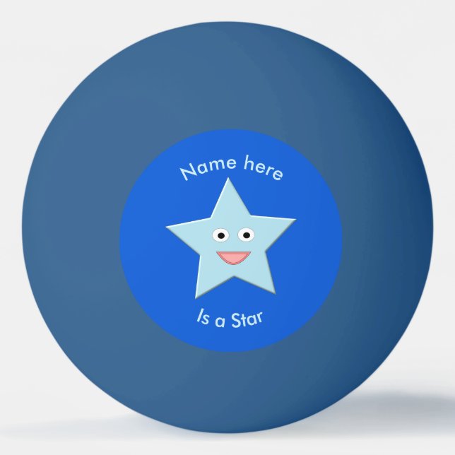 Bola de Pong Personalizada da Estrela de Celebraçã (Frente)
