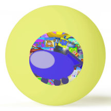 Bola de Pong Ping Animado com Pong do Blue Spacesh