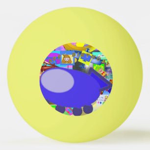 Bola de Pong Ping Animado com Pong do Blue Spacesh