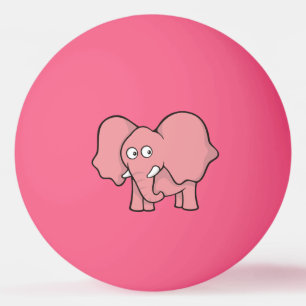 Bola de Pong Ping Ping, um Elefante Rosa