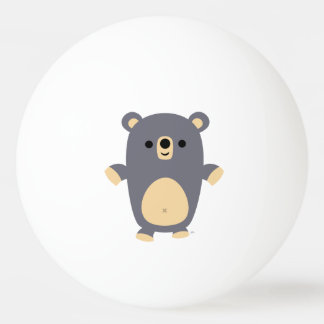 Bola de Pong - Urso de Cartoon Azul Muito Bonito