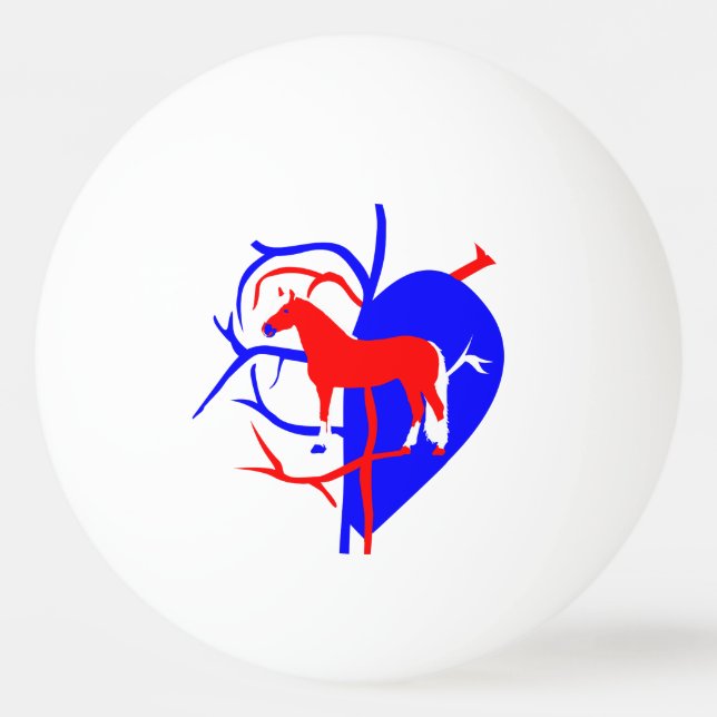 Bola de pongue de cavalo (Frente)