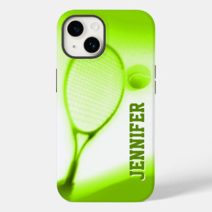 Bola de tênis e capas de iphone verdes dos