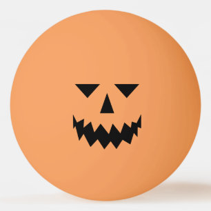 Bola do Pong Ping Face Pumpkin Preto