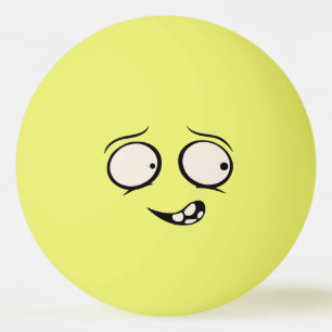 Bola engraçada mentalmente enlouquecido de Pong d