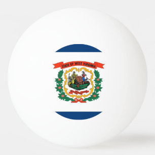 Bola especial de ping pong com Flag of West Virgin