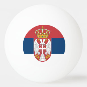 Bola especial de pingue-pongue com bandeira da Sér