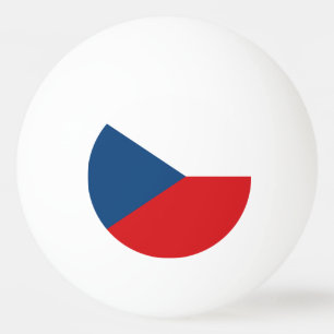 Bola especial de pingue-pongue com bandeira da Tch