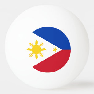Bola especial de pingue-pongue com bandeira das Fi