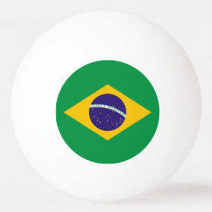 Bola especial de pingue-pongue com bandeira do Bra