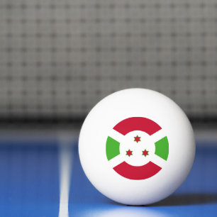 Bola especial de pingue-pongue com bandeira do Bur