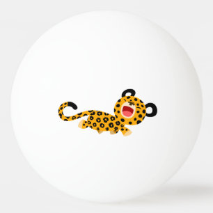 Bola faceta de Pong do sibilo do leopardo dos