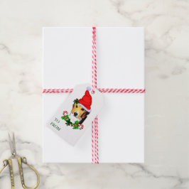 Bola Fresca Amava Etiquetas de presentes de Natal