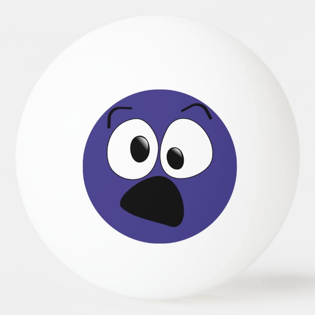 Bola parva engraçada azul de Pong do sibilo da (Frente)