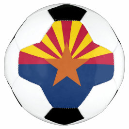 Bola Patriótica de Futebol com Bandeira da Arizona