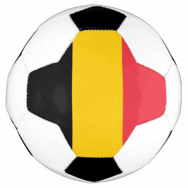 Bola Patriótica de Futebol com Bandeira da Bélgica