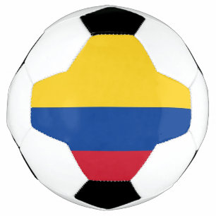 Bola Patriótica de Futebol com Bandeira da Colômbi