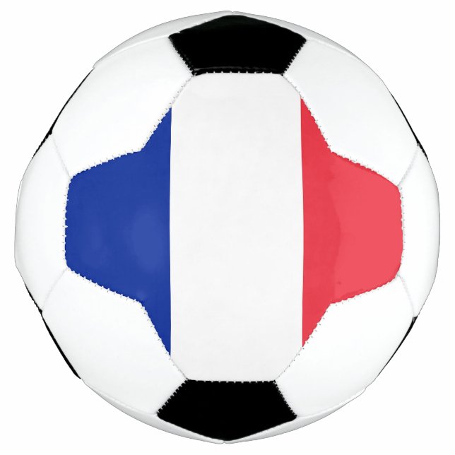 Bola Patriótica de Futebol com Bandeira da França (Frente)