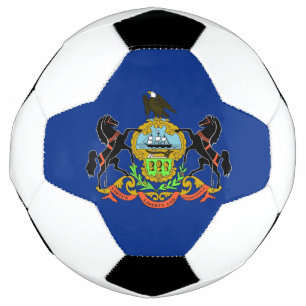 Bola Patriótica de Futebol com Bandeira da Pensilv