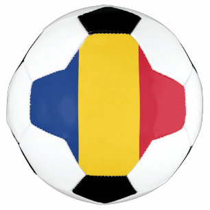 Bola Patriótica de Futebol com Bandeira da Romên
