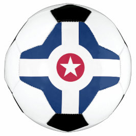 Bola Patriótica de Futebol com Bandeira de Indianá