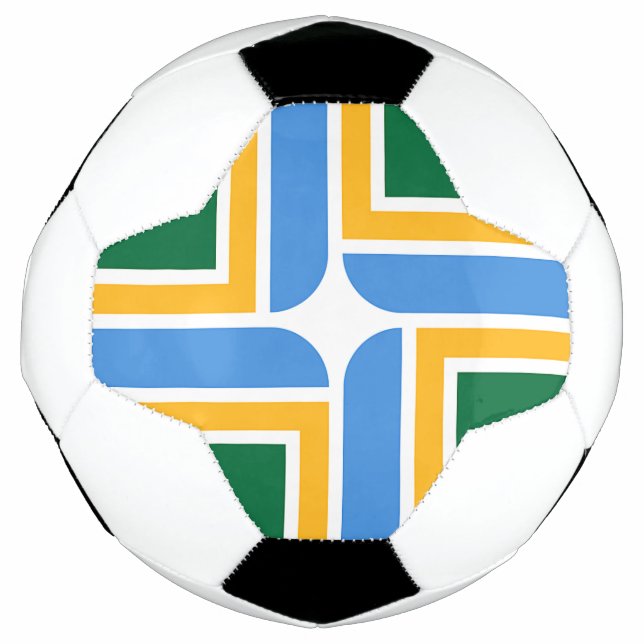 Bola Patriótica de Futebol com Bandeira de Portlan (Frente)