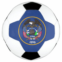 Bola Patriótica de Futebol com Bandeira de Utah
