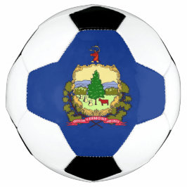 Bola Patriótica de Futebol com Bandeira de Vermont