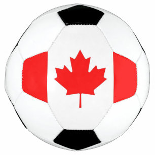 Bola Patriótica de Futebol com Bandeira do Canadá