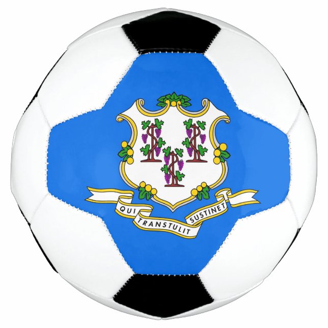 Bola Patriótica de Futebol com Bandeira do Connect (Frente)