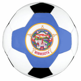 Bola Patriótica de Futebol com Bandeira do Minneso