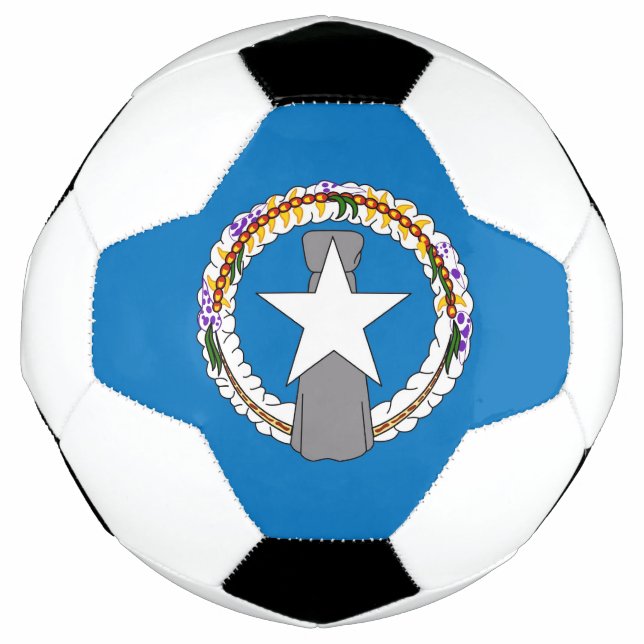 Bola Patriótica de Futebol com Bandeira Norte Mari (Frente)