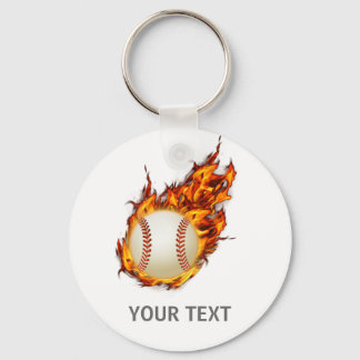 Bola Personalizada de Baseball no chaveiro de Fogo