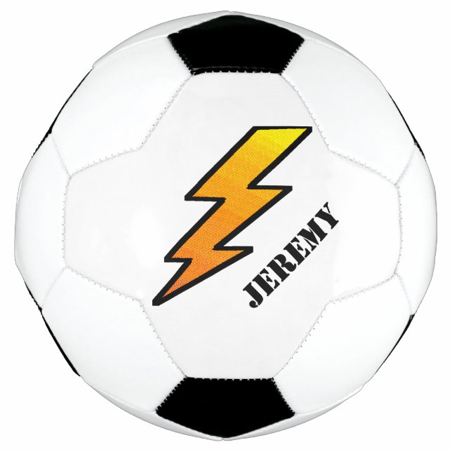 Bola Personalizada de Futebol do relâmpago Bolt (Frente)