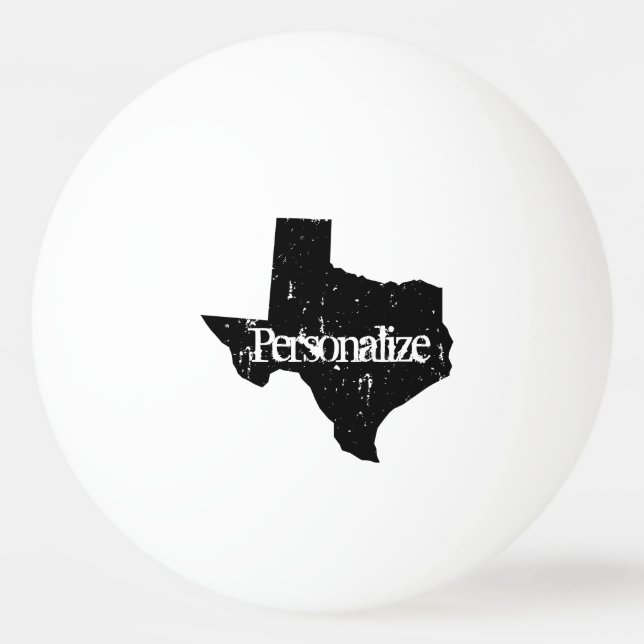 Bola personalizada do pong do sibilo de Texas para (Frente)