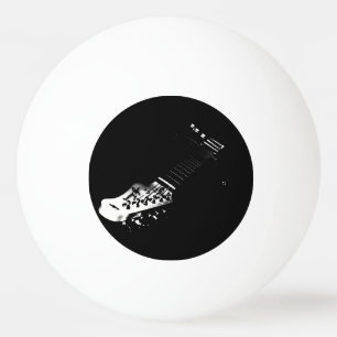 Bola preta de Pong do sibilo da guitarra