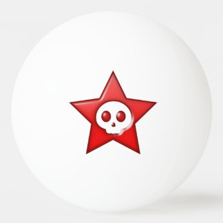 Bola vermelha do pong do sibilo da estrela do