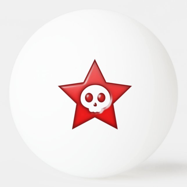 Bola vermelha do pong do sibilo da estrela do (Frente)