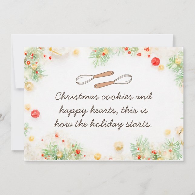 Bolachas de Natal e Cartões de Natal Feliz (Frente)