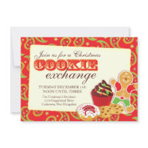 Bolachas de Natal e convite vermelho de etiqueta