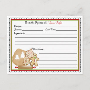 Bolachas de Natal Fazendo Cartões de Cozinhar