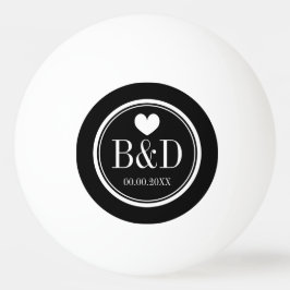 Bolas de festa de casamento monograma em favor de